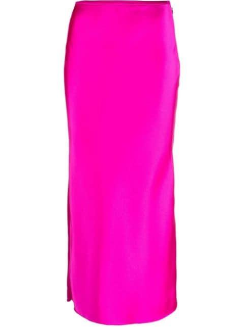 satin-style maxi skirt by V:PM ATELIER
