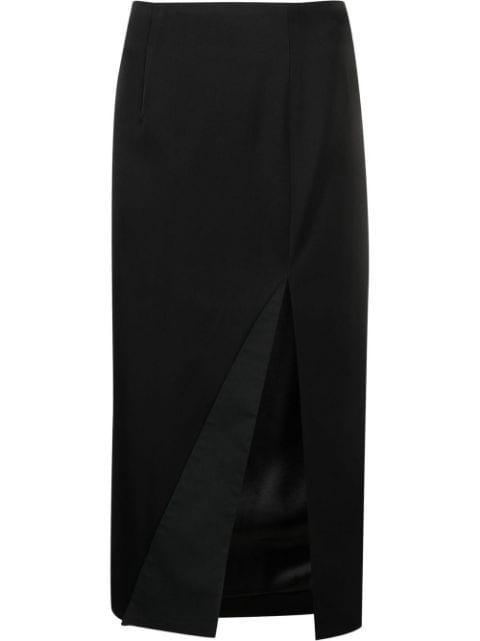 side-slit midi skirt by V:PM ATELIER