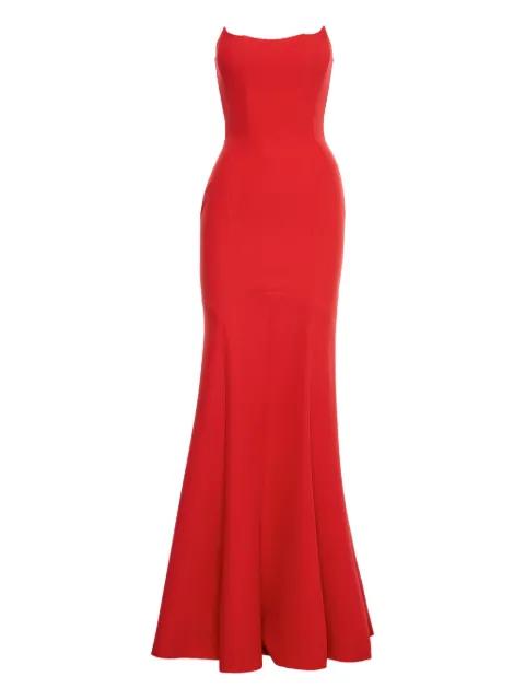 strapless fishtail dress by V:PM ATELIER