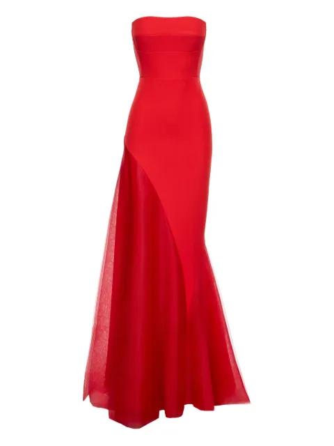 strapless fishtail dress by V:PM ATELIER