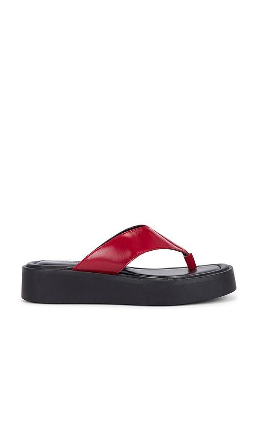 Vagabond Shoemakers Danya Flip Flops in Red by VAGABOND SHOEMAKERS