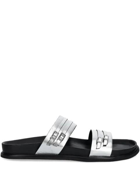 buckle-detail leather slides by VAGABOND
