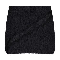 Mini knit skirt with lace by VAILLANT STUDIO
