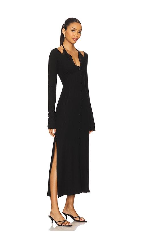 Vaillant Bradigan Long Sleeve Dress in Black by VAILLANT STUDIO