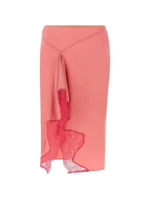 lace-detail midi skirt by VAILLANT STUDIO