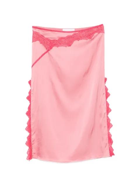 lace-trimmed midi skirt by VAILLANT STUDIO