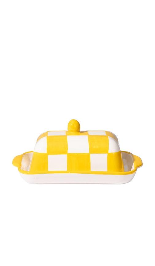 Vaisselle Buttercup Butter Dish in Yellow by VAISSELLE