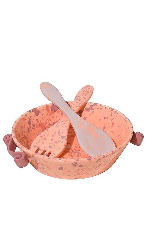 Vaisselle Yummy Set Of 2 Serving Utensils in Coral by VAISSELLE