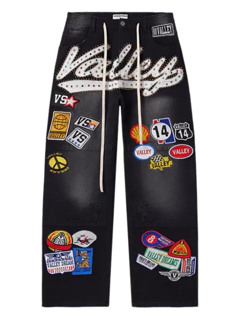 1980s Painters embellished denim shorts by VALE