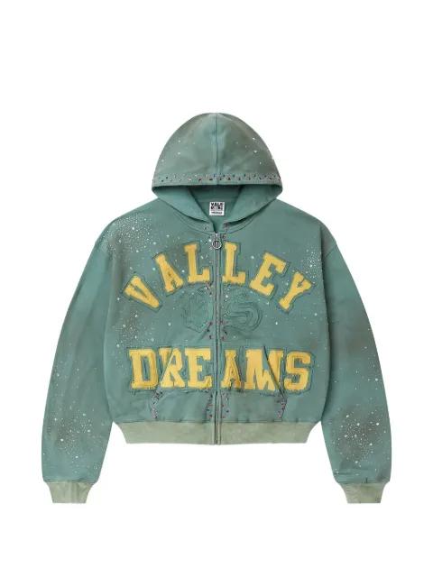 Bank rhinestone-embellished hoodie by VALE