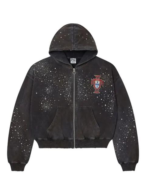 Pluto clustered zip-up hoodie by VALE