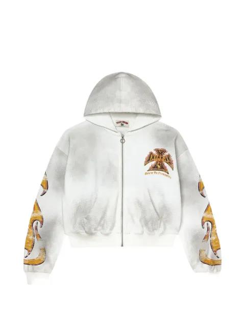 Reborn Waffle zip-up hoodie by VALE