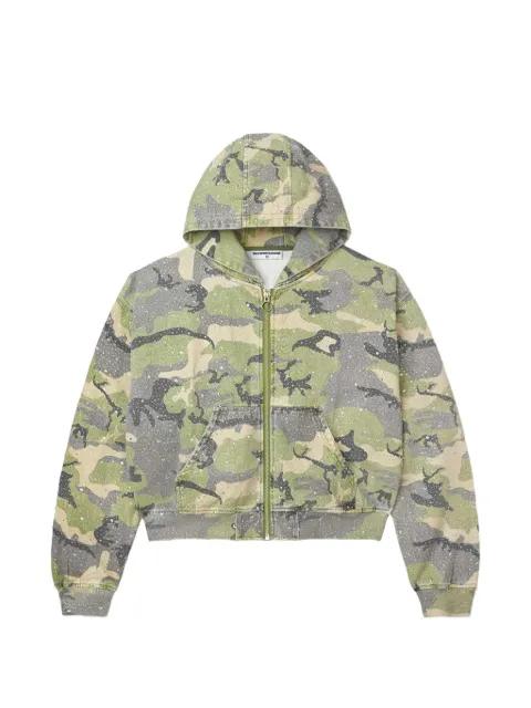 camouflage zipped hoodie by VALE