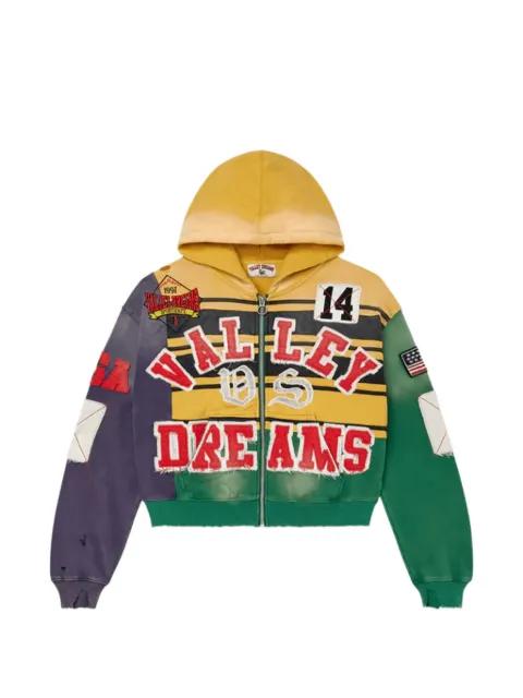collage zip-up hoodie by VALE