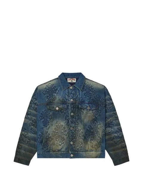 cross denim jacket by VALE