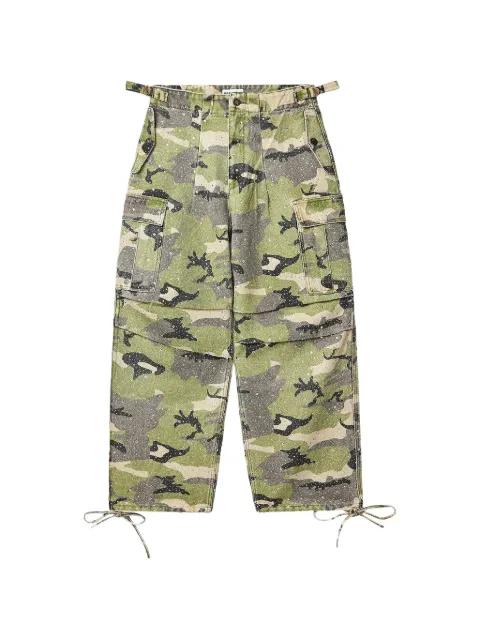 crystal camouflage cargo trousers by VALE