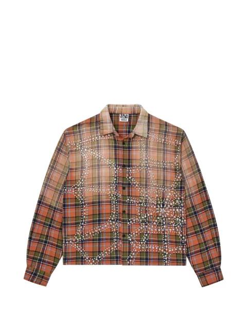 crystal-embellished Pumpkin Patch shirt by VALE