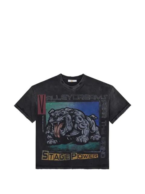 graphic-print distressed T-shirt by VALE
