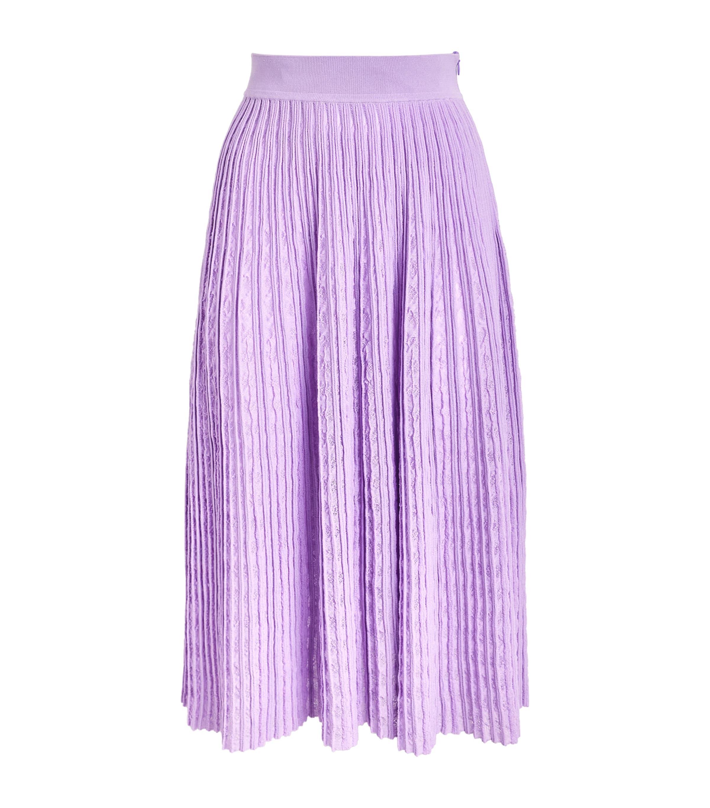 VALENTI Organic Cotton-Blend Fuerteventura Midi Skirt by VALENTI
