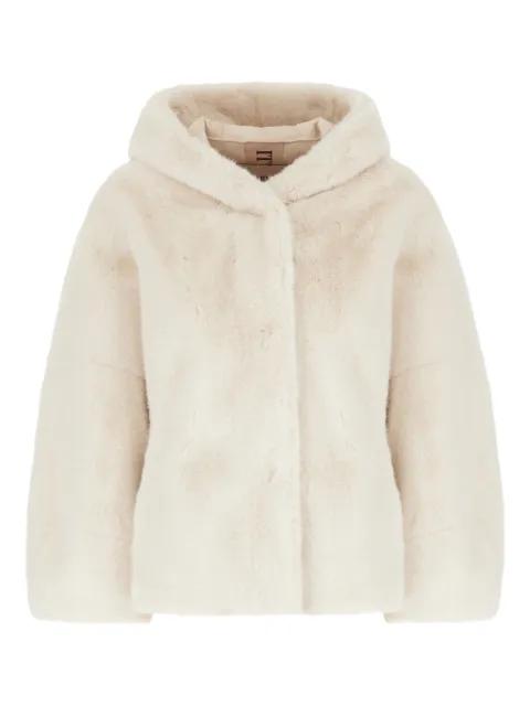 hoodied faux-fur jacket by VALENTINI
