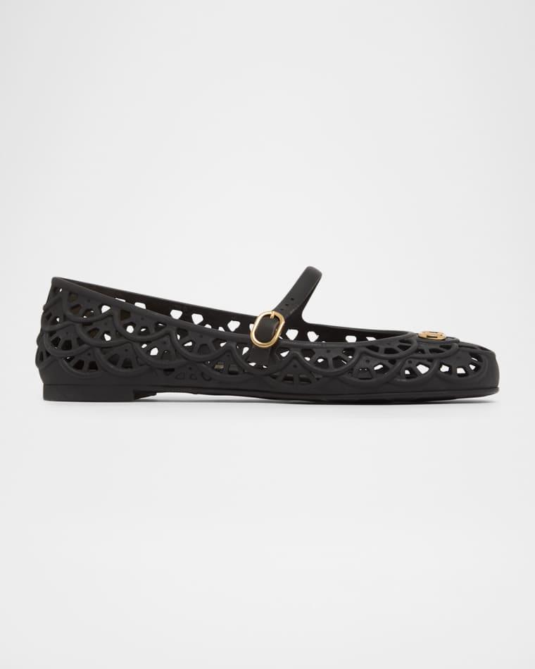 5mm VLogo PVC Ballerina Flats by VALENTINO