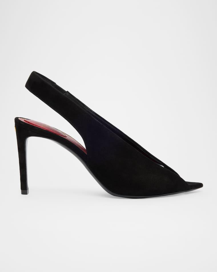 85mm Suede Slingback Sandals by VALENTINO