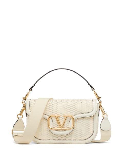 Alltime woven leather shoulder bag by VALENTINO