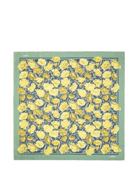 Apres l'Hiver poppies silk scarf by VALENTINO
