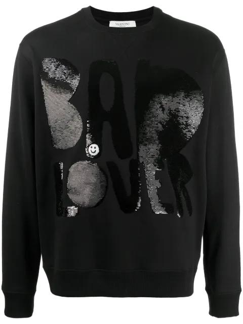 Bad Lover sequinned sweatshirt by VALENTINO