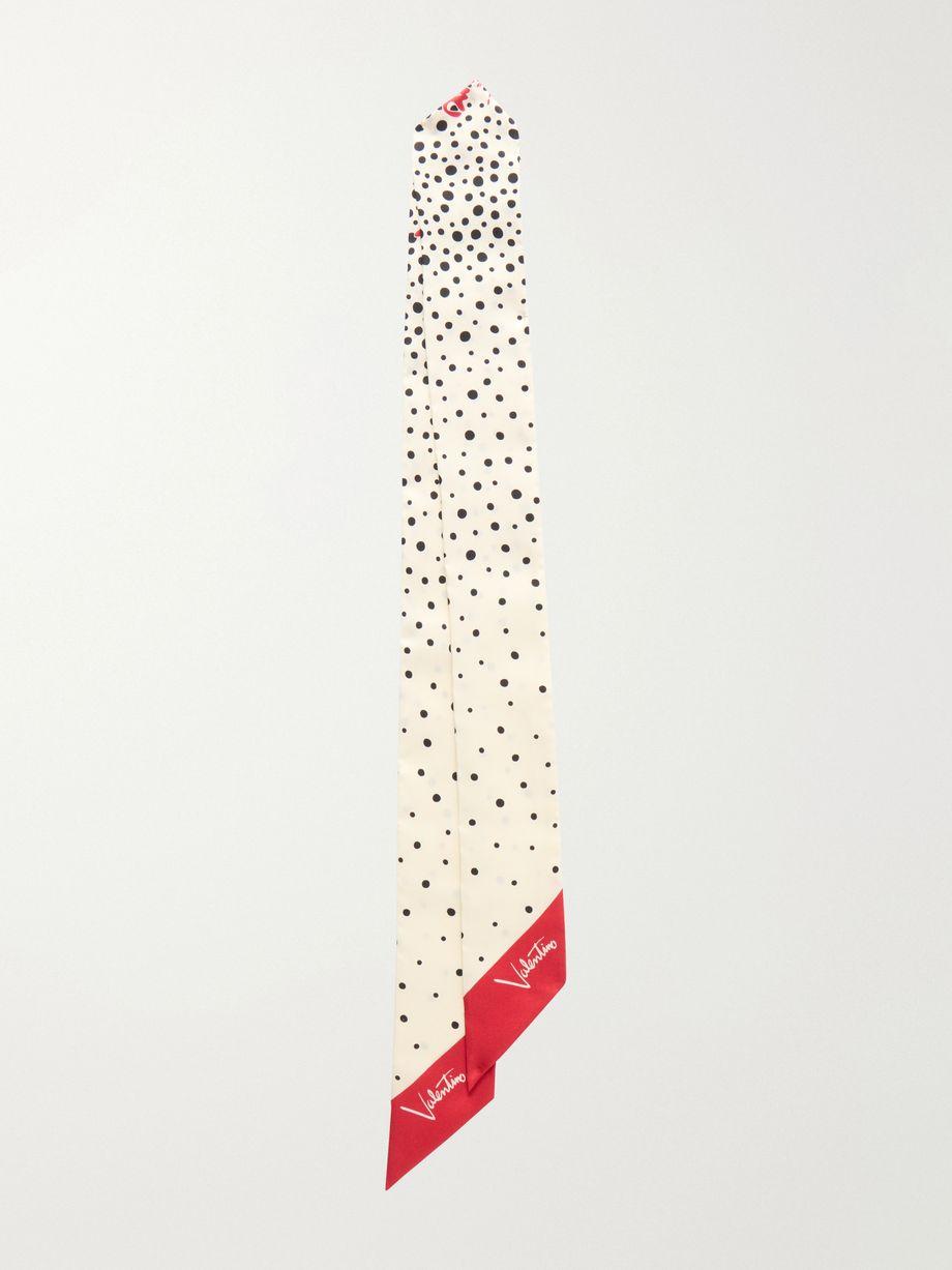 Bandeaux printed silk scarf by VALENTINO