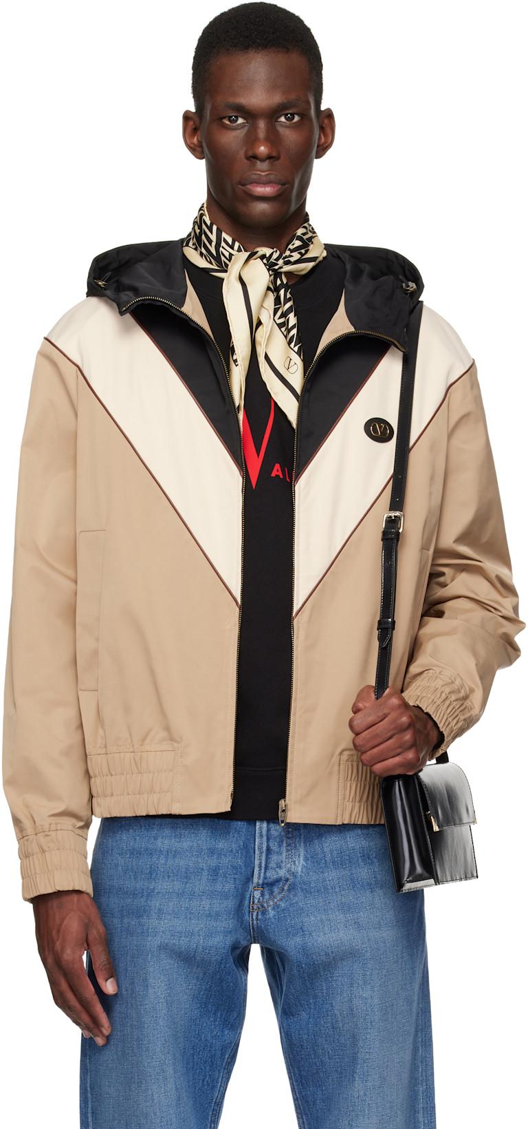 Beige VLogo Signature Jacket by VALENTINO