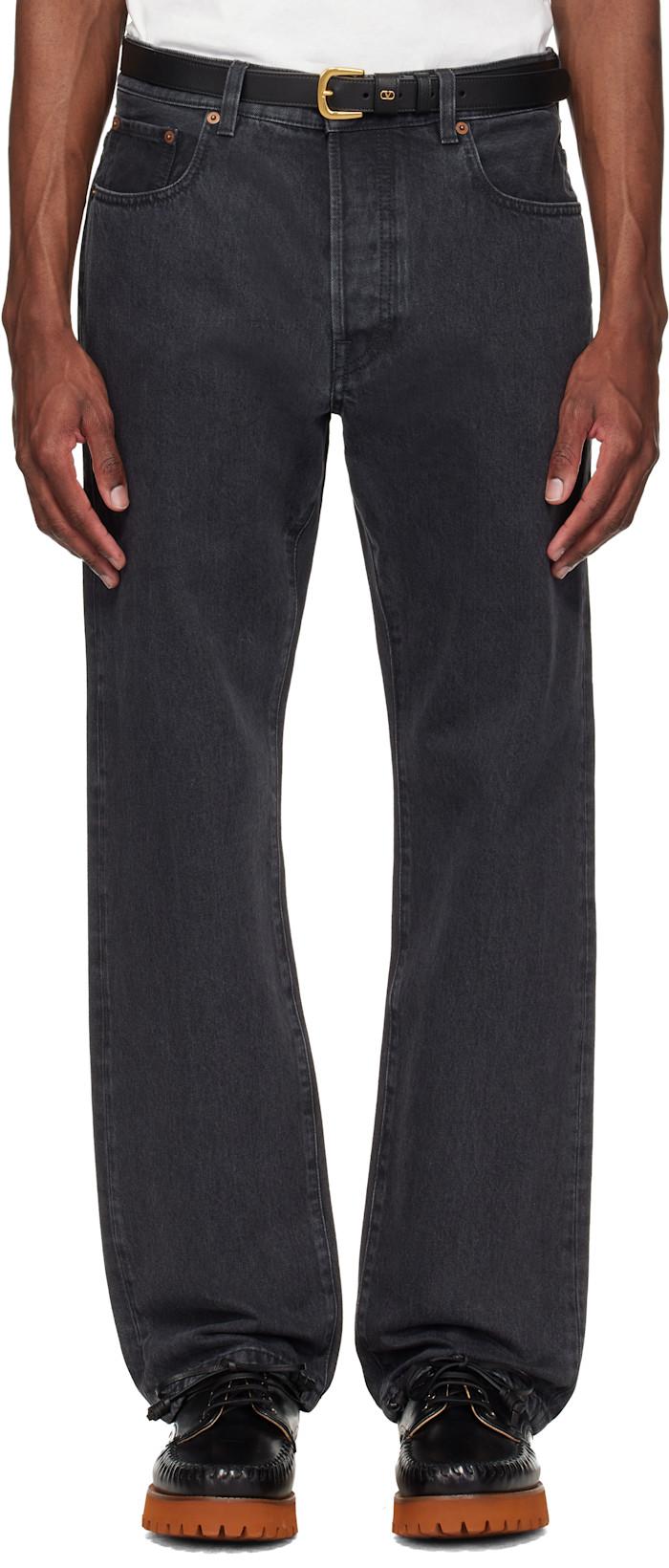 Black 5 Pocket Jeans by VALENTINO