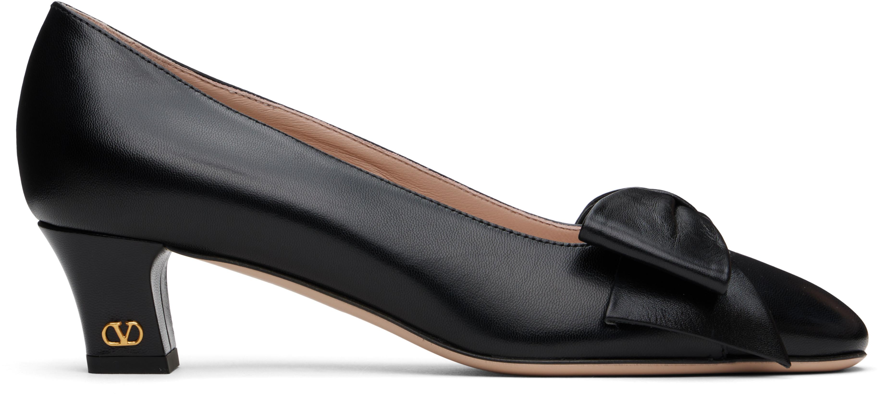 Black Bowow Heels by VALENTINO