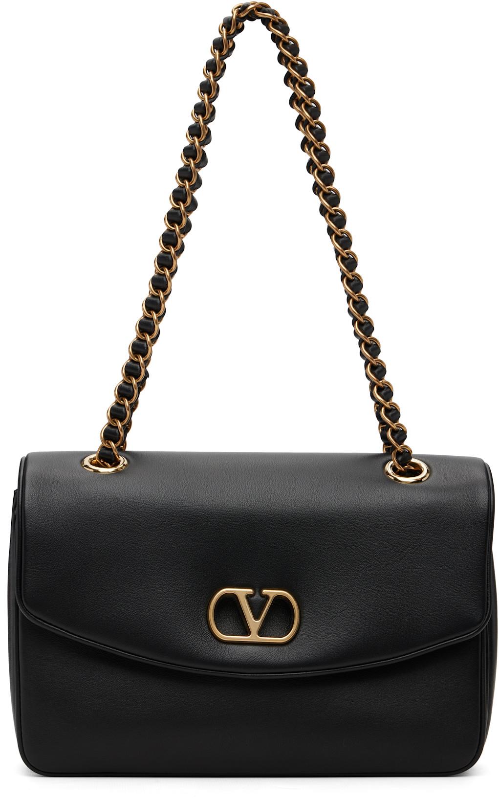 Black Djuna Medium Chain Bag by VALENTINO