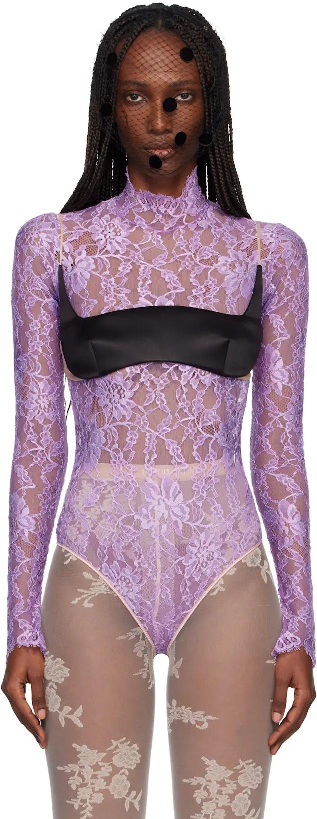 Black Duchesse Bra Top by VALENTINO