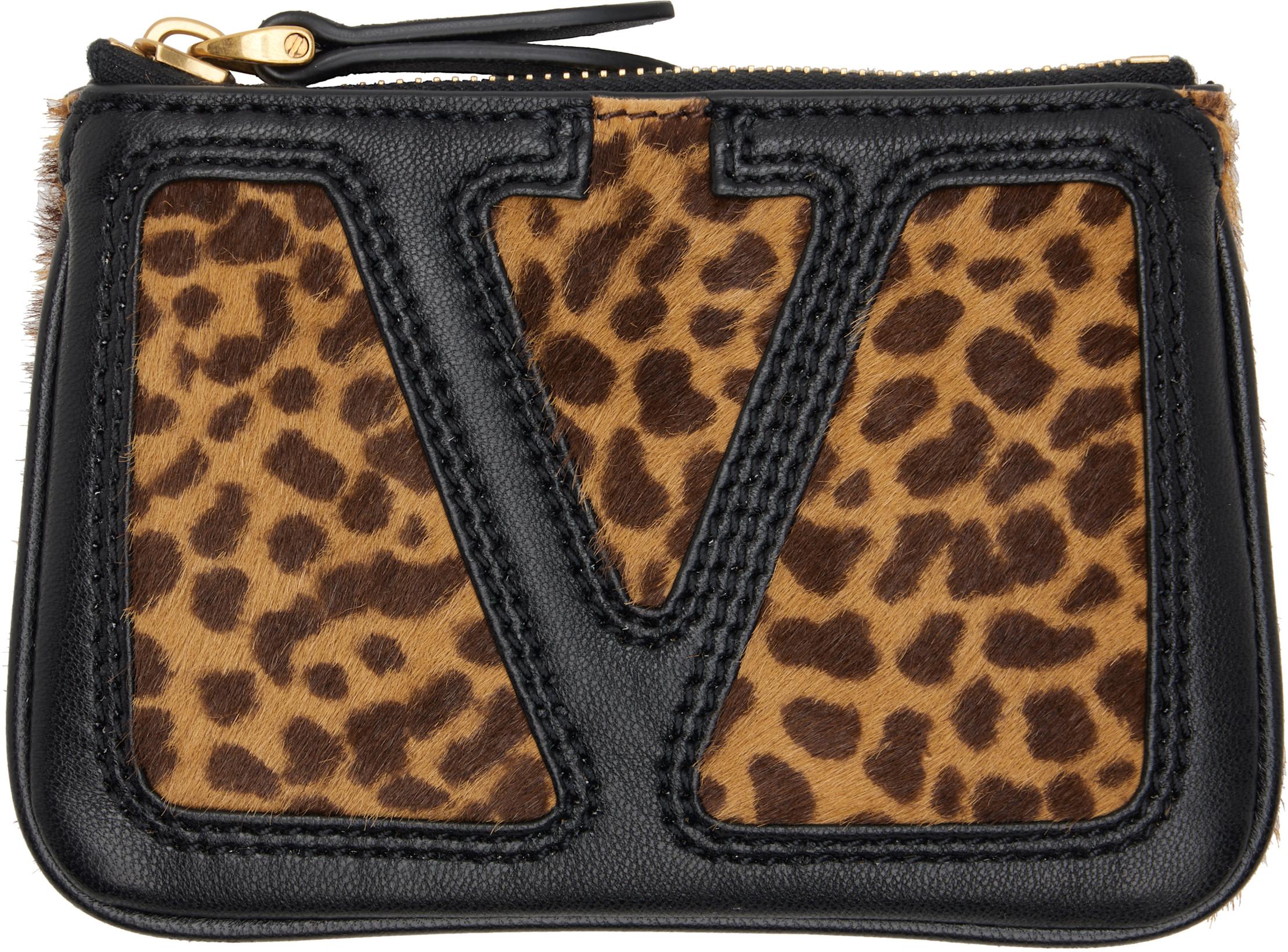 Brown & Black Viva Superstar Coin Pouch by VALENTINO