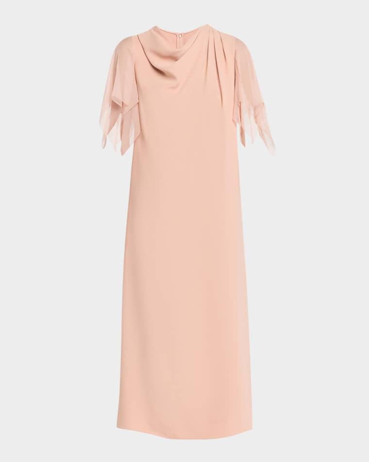 Campiona Draped Silk Dress by VALENTINO