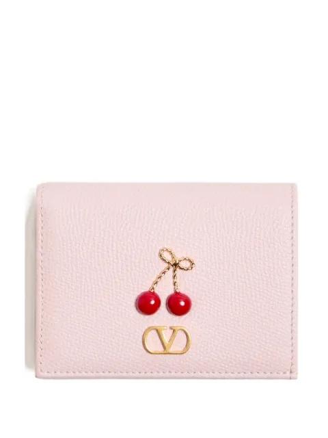Cherryfic grained wallet by VALENTINO