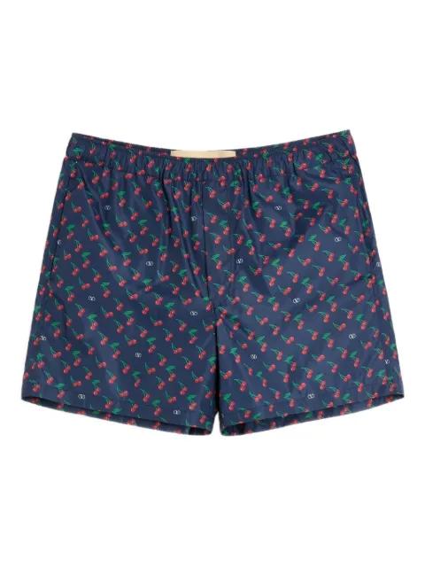 Cherryfic-print swim shorts by VALENTINO