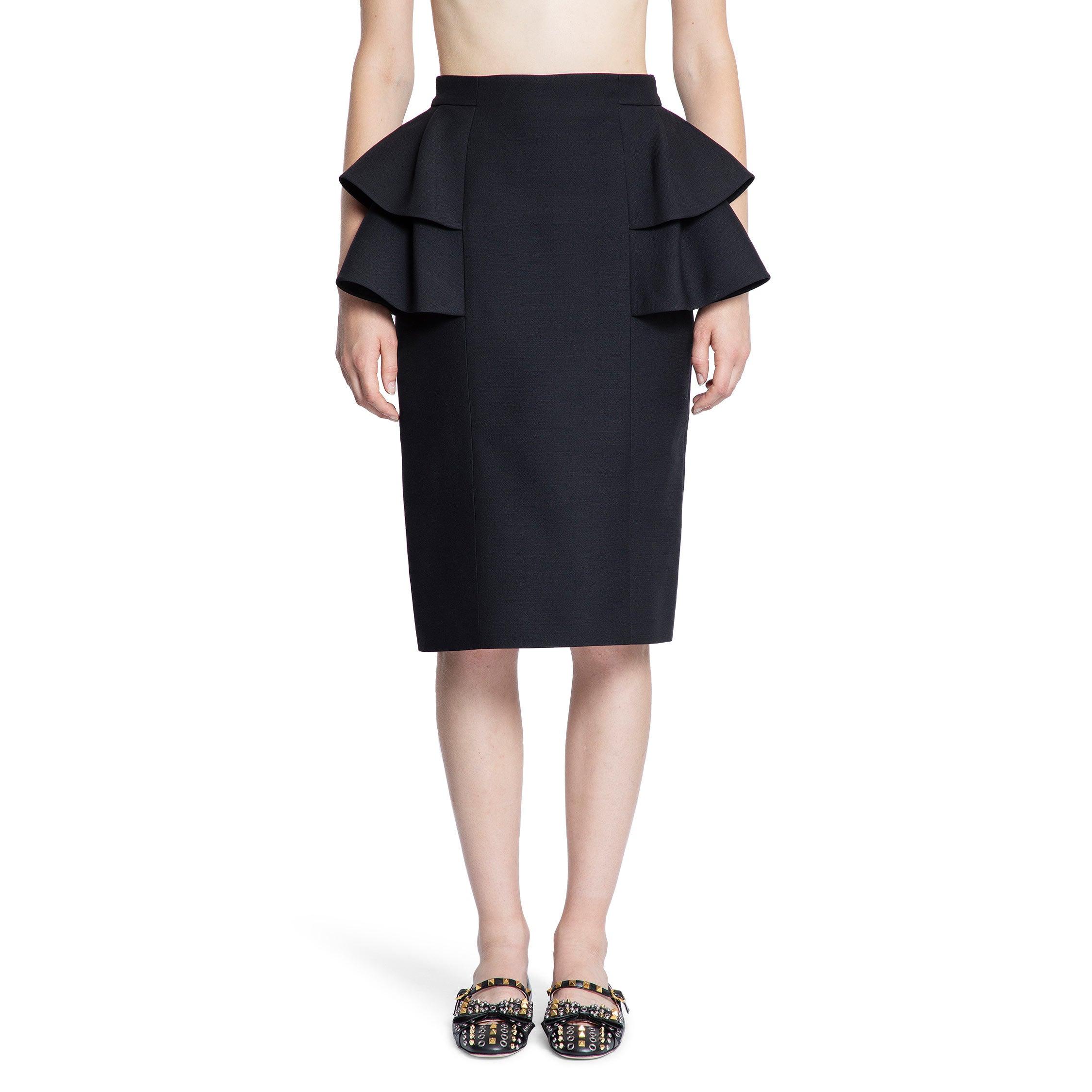 Crêpe Couture Midi Skirt with Ruffles by VALENTINO