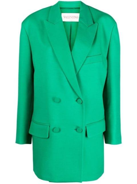 Crepe Couture double-breasted blazer by VALENTINO