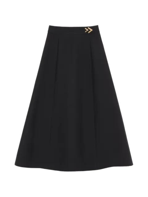 Crepe Couture midi skirt by VALENTINO