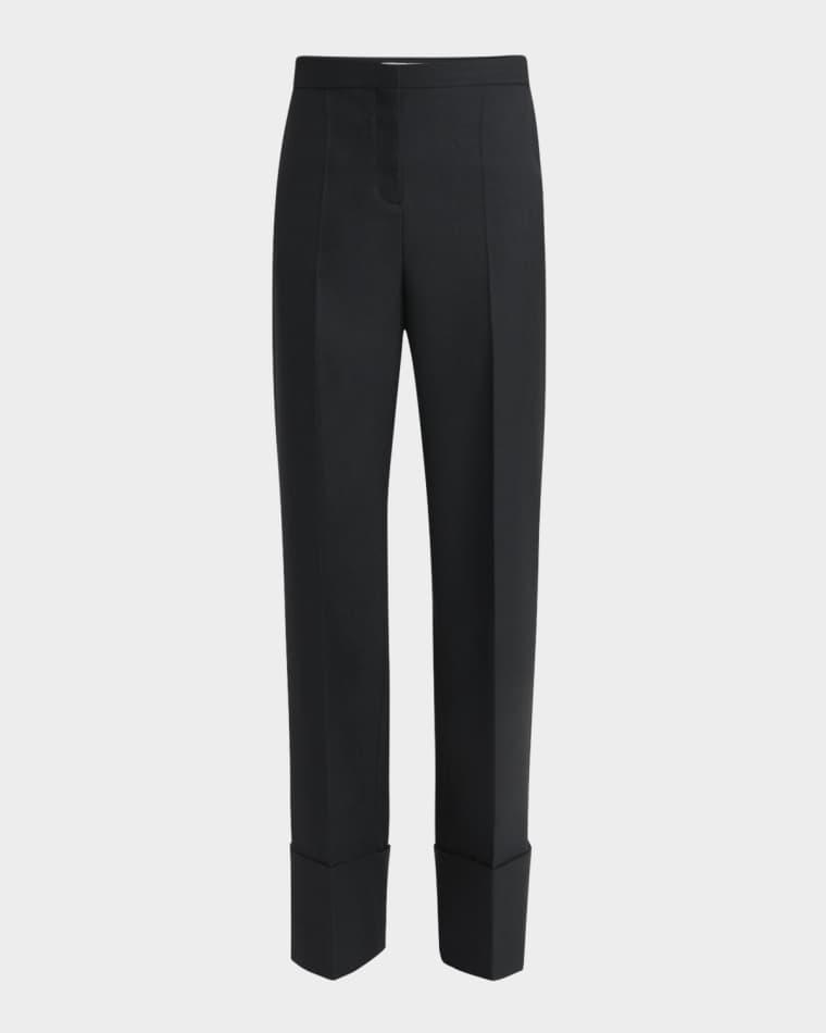 Cuffed Wool Trousers by VALENTINO