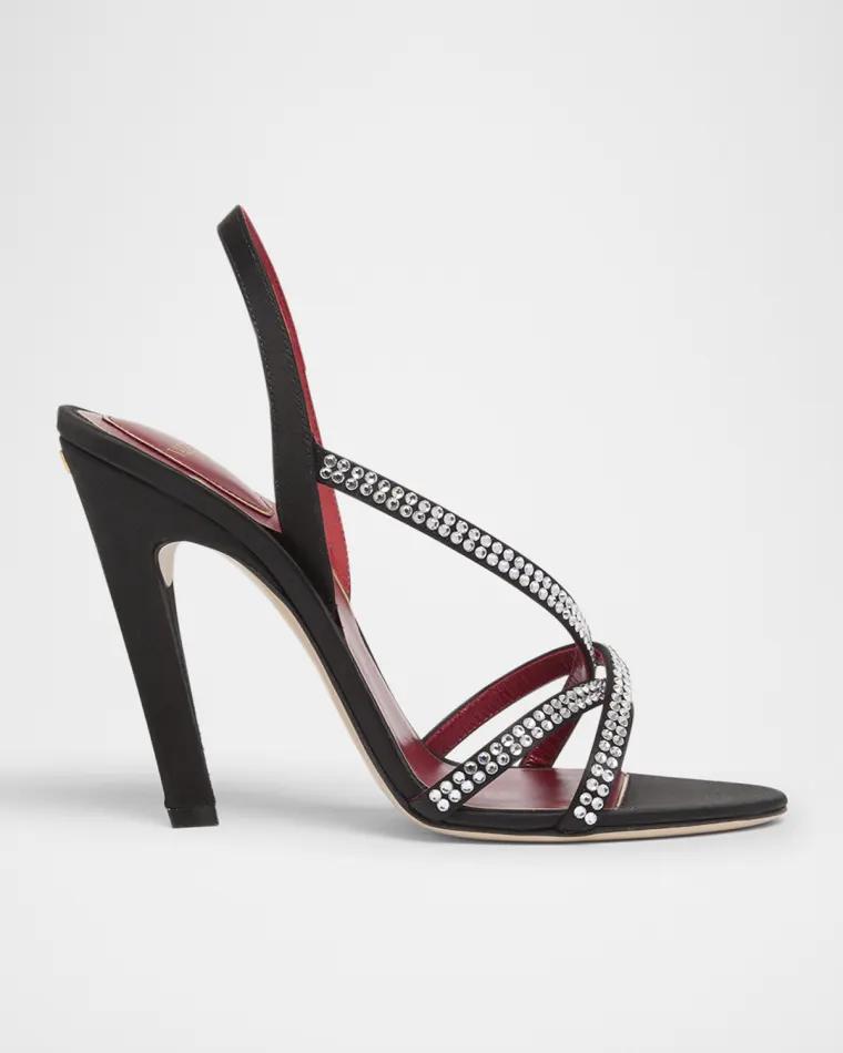 Dans Le Foyer Embellished Slingback Sandals by VALENTINO