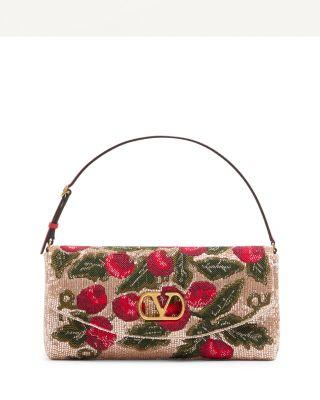 DeVain VLogo Beaded Top Handle Shoulder Bag by VALENTINO