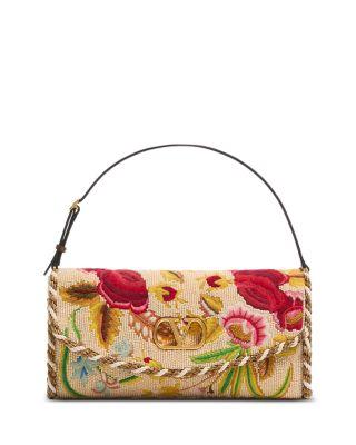 DeVain VLogo Embroidered Small Shoulder Bag by VALENTINO
