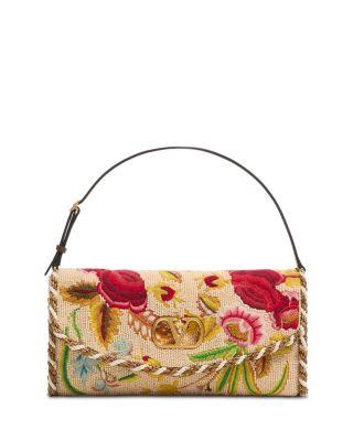 DeVain VLogo Embroidered Small Shoulder Bag by VALENTINO