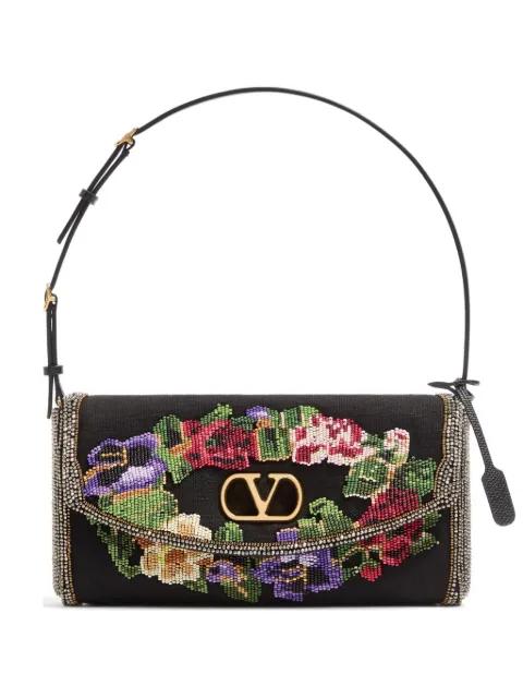 DeVain small embroidered shoulder bag by VALENTINO