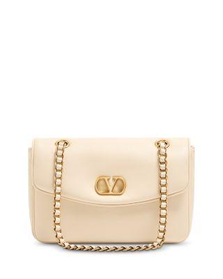 Djuna VLogo Medium Leather Shoulder Bag by VALENTINO