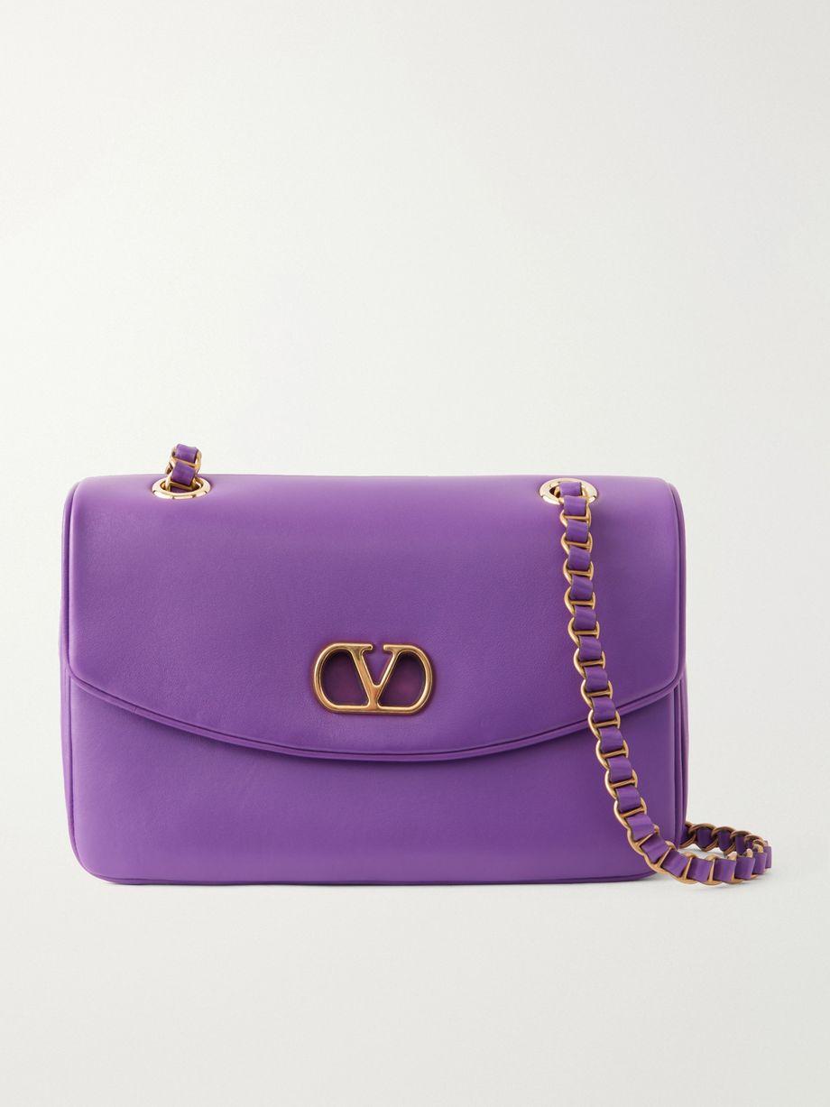 Djuna embellished leather shoulder bag by VALENTINO
